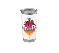 Flic en Flac Mauritius Retro puesta de sol Vintage Recuerdo Vaso térmico de acero inoxidable de doble pared