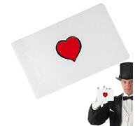 Flick The Heart Maquillaje mágico - Ejecutivos mágicos Objetos de escena del mago Primer plano Cartas mágicas Ilusiones Mentalismo | Accesorios creativos para la confesión de San