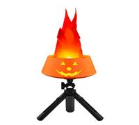 Flickering Flame Lights, Festival Fake Fire LED Light, 1800mAh, ABS, Silk Cloth, Long-Lasting Desktop Ornaments for Home, Yard, Garden, Bar, Night Clubs, Parties Decor Accessories, 15x15x5.8cm