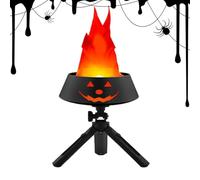 Flickering Flame Lights, Festival Fake Fire Light, 5.91x5.91x2.28 Inches Long Lasting Desktop Ornaments ideal for Home, Yard, Garden, Bar, Night Clubs, Parties, Decor Accessories