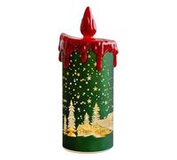 Flickering LED Taper Candles - Velas 3D con efecto de llama realista, luces cónicas alimentadas por batería, juego de palos eléctricos | Cálido acento de brillo para mesas de boda en el hogar