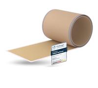 Flickly® Parches de reparación autoadhesivos | camión, Remolque, Tienda, toldos, Camping, sombrillas, Piscina | Disponible en Muchos Colores | 2,5 m x 100 mm | Marfil (RAL 1014)