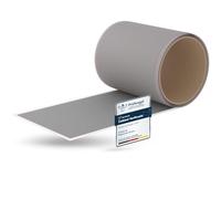 Flickly® Patchs de réparation autocollants | camions, remorques, tentes, auvents, Camping, parasols, Piscine | Disponibles en plusieurs Couleurs | 2,5 m x 100 mm | (RAL 9006) Plata