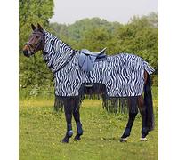 Waldhausen Manta Antimoscas de Paseo con Flecos, Zebra - 125 cm Waldhausen