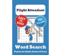 Flight Attendant Word Search Puzzle Book: Flight Attendant Themed Word Searches with Easy to Read Print | 6x9 inches, 110 pages | 50+ Puzzles