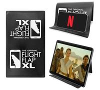 Flight Flap Soporte para tableta de avión, extragrande de 30,48 cm x 17,78 cm, soporte flexible para teléfono celular y tableta, soporte plegable para escritorio, Kindle, cama, accesorios de viaje de