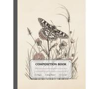 Flight in Shadow | Antique Moth Illustration Journal | College Ruled Composition Notebook for: For daily reflections and creative writing