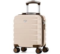 Flight Knight Maleta Cabina Ligera 40x30x20 cm Carcasa Rigida Asa Telescopica Aluminio 8 Ruedas Spinner Cerradura TSA Compatible easyJet Vueling Wizz Air Equipaje Mano Bajo Asiento