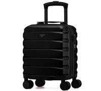 Flight Knight Maleta Cabina Ligera 40x30x20 cm Carcasa Rigida Asa Telescopica Aluminio 8 Ruedas Spinner Cerradura TSA Compatible easyJet Vueling Wizz Air Equipaje Mano Bajo Asiento