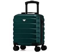 Flight Knight Maleta Cabina Ligera 40x30x20 cm Carcasa Rigida Asa Telescopica Aluminio 8 Ruedas Spinner Cerradura TSA Compatible easyJet Vueling Wizz Air Equipaje Mano Bajo Asiento