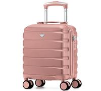 Flight Knight Maleta Cabina Ligera 40x30x20 cm Carcasa Rigida Asa Telescopica Aluminio 8 Ruedas Spinner Cerradura TSA Compatible easyJet Vueling Wizz Air Equipaje Mano Bajo Asiento