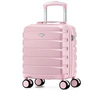 Flight Knight Maleta Cabina Ligera 40x30x20 cm Carcasa Rigida Asa Telescopica Aluminio 8 Ruedas Spinner Cerradura TSA Compatible easyJet Vueling Wizz Air Equipaje Mano Bajo Asiento