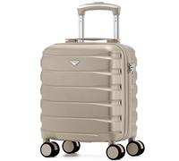 Flight Knight Maleta Cabina Ligera 40x30x20 cm Carcasa Rigida Asa Telescopica Aluminio 8 Ruedas Spinner Cerradura TSA Compatible easyJet Vueling Wizz Air Equipaje Mano Bajo Asiento