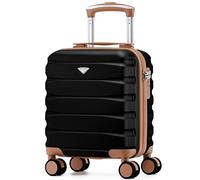 Flight Knight Maleta Cabina Ligera 40x30x20 cm Carcasa Rigida Asa Telescopica Aluminio 8 Ruedas Spinner Cerradura TSA Compatible easyJet Vueling Wizz Air Equipaje Mano Bajo Asiento