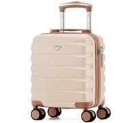 Flight Knight Maleta Cabina Ligera 40x30x20 cm Carcasa Rigida Asa Telescopica Aluminio 8 Ruedas Spinner Cerradura TSA Compatible easyJet Vueling Wizz Air Equipaje Mano Bajo Asiento