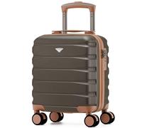 Flight Knight Maleta Cabina Ligera 40x30x20 cm Carcasa Rigida Asa Telescopica Aluminio 8 Ruedas Spinner Cerradura TSA Compatible easyJet Vueling Wizz Air Equipaje Mano Bajo Asiento