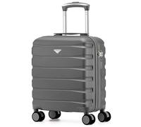 Flight Knight Maleta Cabina Ligera 45x36x20 cm Carcasa Rigida Asa Telescopica Aluminio 8 Ruedas Spinner Cerradura TSA Compatible easyJet Wizz Air Equipaje Mano Bajo Asiento