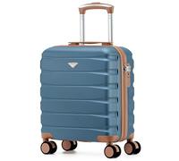 Flight Knight Maleta Cabina Ligera 45x36x20 cm Carcasa Rigida Asa Telescopica Aluminio 8 Ruedas Spinner Cerradura TSA Compatible easyJet Wizz Air Equipaje Mano Bajo Asiento