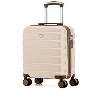 Flight Knight Maleta Cabina Ligera 45x36x20 cm Carcasa Rigida Asa Telescopica Aluminio 8 Ruedas Spinner Cerradura TSA Compatible easyJet Wizz Air Equipaje Mano Bajo Asiento