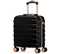 Flight Knight Maleta Cabina Ligera 45x36x20 cm Carcasa Rigida Asa Telescopica Aluminio 8 Ruedas Spinner Cerradura TSA Compatible easyJet Wizz Air Equipaje Mano Bajo Asiento