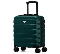 Flight Knight Maleta Cabina Ligera 45x36x20 cm Carcasa Rigida Asa Telescopica Aluminio 8 Ruedas Spinner Cerradura TSA Compatible easyJet Wizz Air Equipaje Mano Bajo Asiento