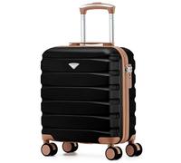Flight Knight Maleta Cabina Ligera 45x36x20 cm Carcasa Rigida Asa Telescopica Aluminio 8 Ruedas Spinner Cerradura TSA Compatible easyJet Wizz Air Equipaje Mano Bajo Asiento