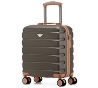 Flight Knight Maleta Cabina Ligera 45x36x20 cm Carcasa Rigida Asa Telescopica Aluminio 8 Ruedas Spinner Cerradura TSA Compatible easyJet Wizz Air Equipaje Mano Bajo Asiento