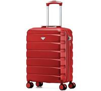 Flight Knight Maleta Cabina Ligera 55x40x20 cm Carcasa Rigida Asa Telescopica Aluminio 8 Ruedas Cerradura TSA Compatible Ryanair Priority TUI Mas 60 Aerolineas Equipaje Mano