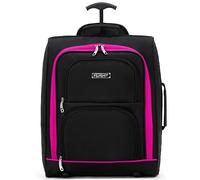 Flight Knight Maleta De Cabina De Mano Homologada Easyjet con Asiento Bajo 2 Ruedas Bolsa Ligera Ideal para Viajes En Avión 45x36x20cm