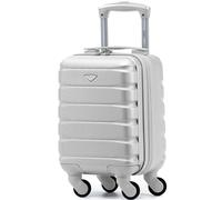 Flight Knight Maleta Rigida Ligera De 4 Ruedas Equipaje De Mano De Cabina Abs Aprobado para Mas De 100 Aerolineas como British Airways, Easyjet Y Tamano Maximo para Ryanair 40x20x25cm