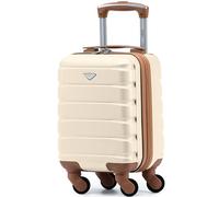 Flight Knight Maleta Rigida Ligera De 4 Ruedas Equipaje De Mano De Cabina Abs Aprobado para Mas De 100 Aerolineas como British Airways, Easyjet Y Tamano Maximo para Ryanair 40x20x25cm