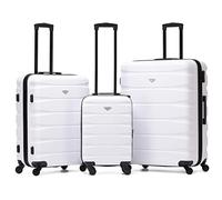 Flight Knight Maletas Rigidas ABS Ligeras de 4 Ruedas, Equipaje de Cabina y de Bodega Aprobadas por Mas de 100 Aerolineas como easyJet, British Airways, RyanAir, Virgin Atlantic, y Emirates