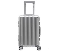 Flight Knight Premium Lightweight Carry On Suitcase - 8 Spinner Wheels - Built-in Side Lock - Aluminium Frame, ABS Hard Shell Carry on Check In Luggage Highly Durable - Approved for Over 100 Airlines
