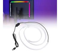 Flight LED de Computadora para Pantallas de 32 Pulgadas, Luces de Tiras LED de 77 Piezas Sincronizadas a Pantalla y Música, 3 Modos de Iluminación, Luz de Fondo de RGB Detrás de