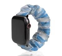 Flight Of The Snowy Owl - Correa de repuesto elástica suave compatible con Apple Watch, 38mm/40mm, Acero inoxidable, No es una piedra preciosa