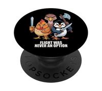 Flight Was Never An Option Fun Bird Psychology Joke PopSockets PopGrip Adhesivo