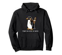 Flight Was Never an Option Funny Penguin with Knife Sudadera con Capucha