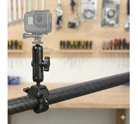 FlightPro Abrazadera de montaje universal de liberación rápida con brazo mágico articulado de fricción ajustable de 5 pulgadas, rosca de 1/4 pulgadas para cámaras de acción, DSLR, monitores y luz LED