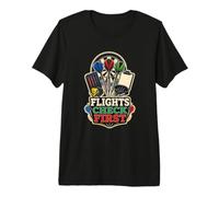 Flights Check First Dardos Camiseta Premium