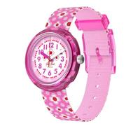 Flik Flak Reloj de Cuarzo Rosa para niña, Impermeable, con Flor