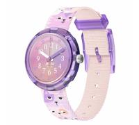 Flik Flak Reloj infantil Cutie Kitty con correa morada con esfera analógica, Rosa., Infantil