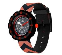 Flik Flak Reloj para niños y niños, casual, negro, de cuarzo biológico, resistente al agua, Get Set Go!