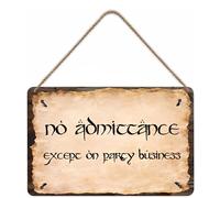 flinelife Letrero de metal con texto en inglés "No Admittance Except on Party Business", 30,5 x 20,3 cm, perfecto
