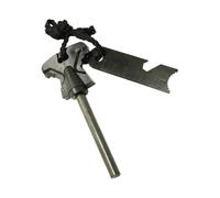 Flint And Steel Fire Starter, Magnesium Torch Lighter, Steel Spatula with Scale Stone Corkscrew