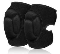 flintronic 1 Par Rodilleras Trabajo, Protección para la Rodilla, Esponja Eva De 20 Mm de Grosor, Antideslizantes para Rodilleras Voleibol Ajustables Adecuadas para Voleibol, Baile, Jardín (L,Negro)