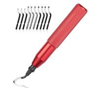 Flintronic 11 PCS Desbarbador Metal, con 10 Cuchillas de HSS