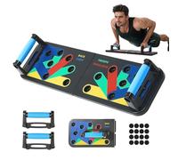 Flintronic 12 en 1 Tabla Flexiones Multifuncion, Soporte para Flexiones, Push up Bars Stand Desmontable, Skid-Resistant Mango, para Entrenamiento Muscular, Gimnasio Ejercicio de Entrenamiento en Casa