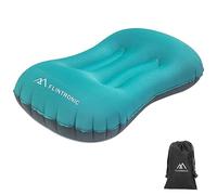 Flintronic 1PCS Almohada de Playa Hinchable, Almohada Camping Inflable, Almohada de Playa Inflable Ultraligera TPU, Almohada de Viaje Impermeable y Comprimible para Playa,Senderismo,Viajes, Avión-Azul
