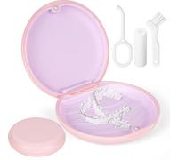 flintronic 1Pcs Caja Férula Dental, Caja Ortodoncia, Caja de Almacenamiento, Funda para Alineadores y Aparatos Dentales, Resistente y Fácil de Limpiar, con 2 Herramientas Ortodoncia