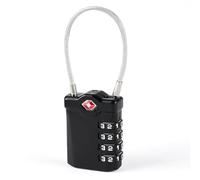 Flintronic 1pcs Candados De Equipaje, Candado Maleta Viaje, 4-Dígitos Candados Numerico De Código, Candados Antirrobo De Seguridad, Para Maleta De Viaje, Casillero, Mochila (Negro)